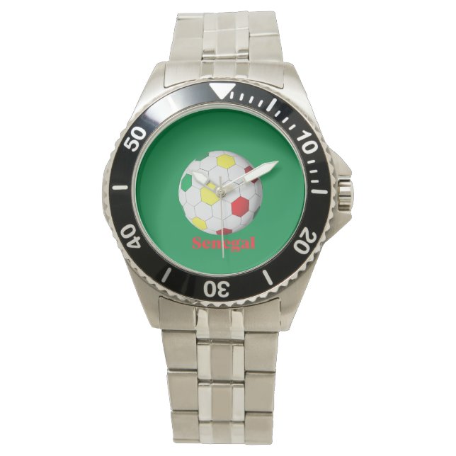 Senegal Soccer Armbanduhr (Vorderseite)