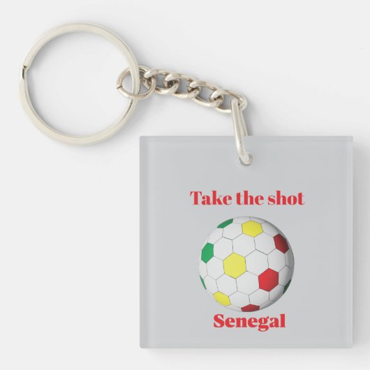 Senegal Soccer Schlüsselanhänger (Vorderseite)