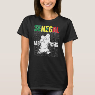 Senegal Table Tennis unterstützt senegalesische Pi T-Shirt