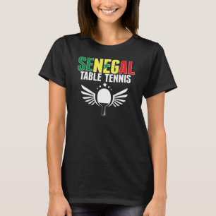 Senegal Table Tennis unterstützt senegalesische Pi T-Shirt
