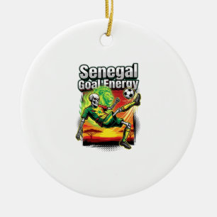 Senegal Tor Energie Skelett Stürmer Nationen Creat Keramik Ornament