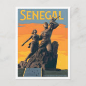 Senegal Vintage Reise  Postkarte (Vorderseite)
