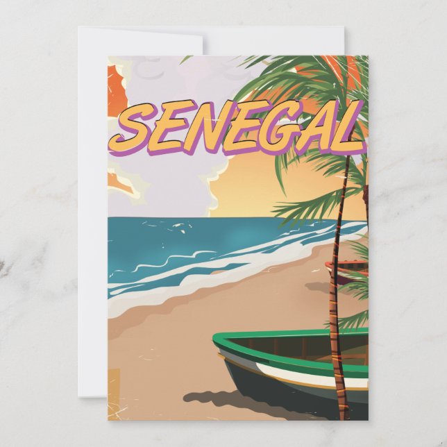Senegal Vintages Strandposter (Vorderseite)