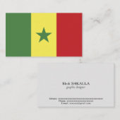 Senegal Visitenkarte (Vorne/Hinten)