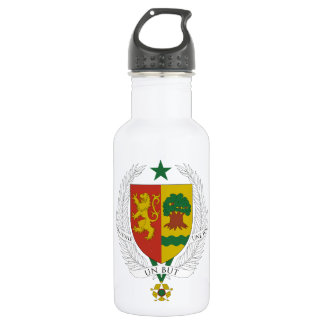 Senegal-Wappen Edelstahlflasche