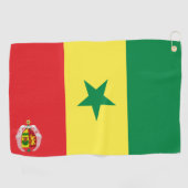 Senegal-Wappen Golfhandtuch (Horizontal)