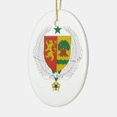 Senegal-Wappen Keramikornament (Links)