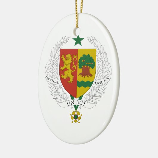 Senegal-Wappen Keramikornament (Links)