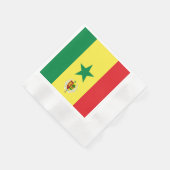 Senegal-Wappen Serviette (Ecke)