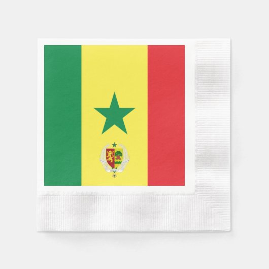 Senegal-Wappen Serviette (Vorderseite)
