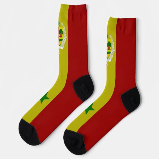 Senegal-Wappen Socken (Linkes Detail)