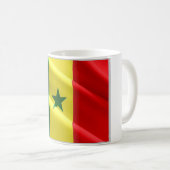 Senegal - Waving Flag - Kaffeetasse (VorderseiteRechts)
