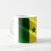 Senegal - Waving Flag - Kaffeetasse (Vorderseite Links)