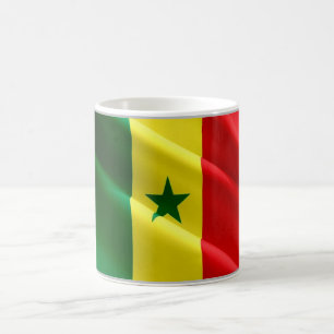 Senegal - Waving Flag - Kaffeetasse