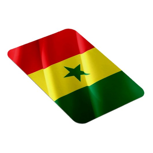 Senegal - Waving Flag - Magnet (Rechte Seite)