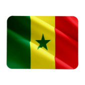 Senegal - Waving Flag - Magnet (Horizontal)