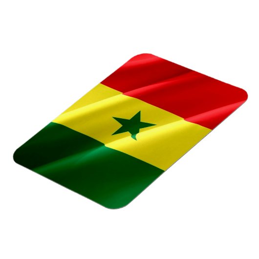 Senegal - Waving Flag - Magnet (Linke Seite)