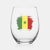 Senegal Weinglas Ohne Stiel (Rückseite)