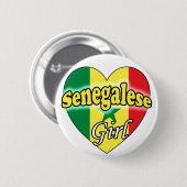 Senegalese Girl Button (Vorne & Hinten)