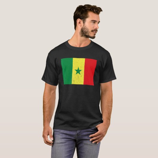Senegalese Senegal Flag Pride Senegalese Flag T-Shirt (Vorne ganz)