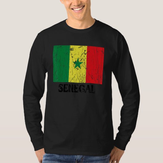Senegalese Senegal Flag Pride Senegalese Flag T-Shirt (Vorderseite)
