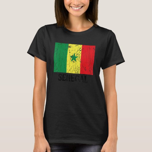 Senegalese Senegal Flag Pride Senegalese Flag T-Shirt (Vorderseite)