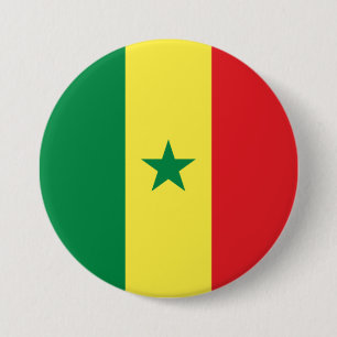 senegalesische Flagge Button