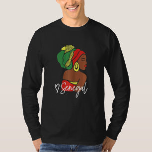 Senegalesische Flagge für Frauen Afrikanisches Eth T-Shirt