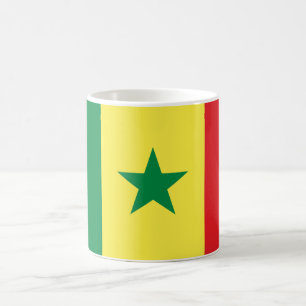 senegalesische Flagge Kaffeetasse