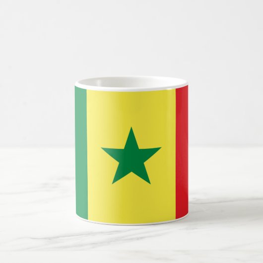 senegalesische Flagge Kaffeetasse (Mittel)