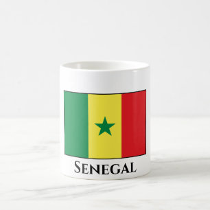 senegalesische Flagge Kaffeetasse