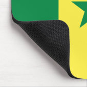 senegalesische Flagge Mousepad (Ecke)