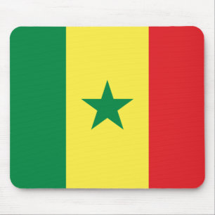 senegalesische Flagge Mousepad