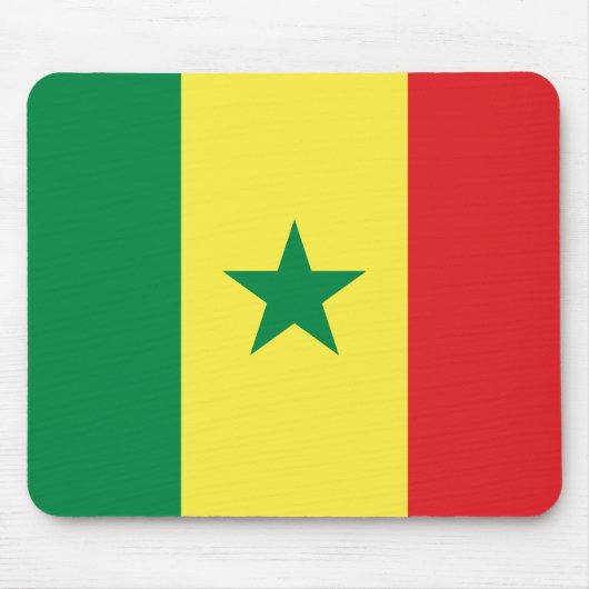 senegalesische Flagge Mousepad (Vorne)