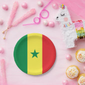 senegalesische Flagge Pappteller (Party)