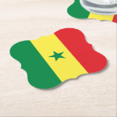 senegalesische Flagge Untersetzer (angewinkelt)