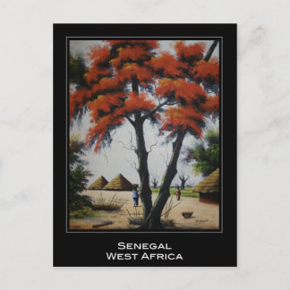 Senegalesische Kunst-Postkarte Postkarte