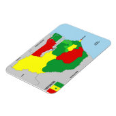senegalesische Landkarte Magnet (Linke Seite)