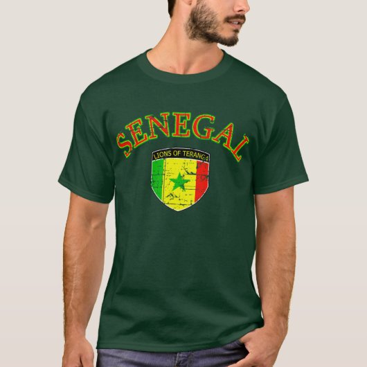 Senegalesisches Fußballt-shirt T-Shirt (Vorderseite)
