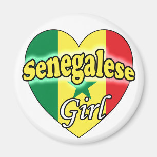 senegalesisches Mädchen Magnet