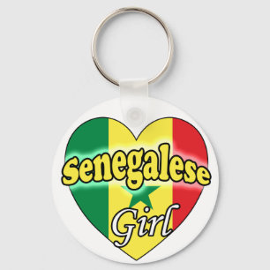 senegalesisches Mädchen Schlüsselanhänger
