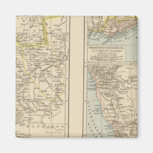 Senegambien, Goldkuste, Kapland Atlas Karte Magnet