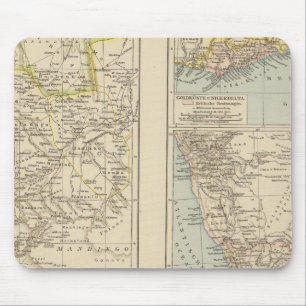 Senegambien, Goldkuste, Kapland Atlas Karte Mousepad