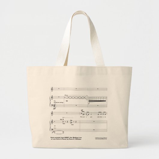 Senet Tote Bag Jumbo Stoffbeutel (Vorne)