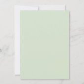 Senf-Aqua-Ranunculus-Eucalyptus-Hochzeit Einladung (Rückseite)