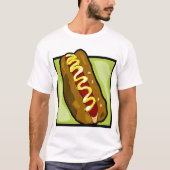 Senf auf einem Hotdog T-Shirt (Vorderseite)