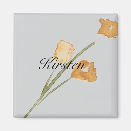 Senf Bud Blume Magnet (Vorne)