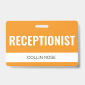 Senf Custom Hotel Rezeptionist Mitarbeiter-ID Ausweis (Vorderseite)