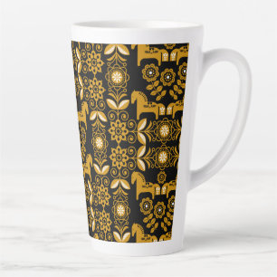 Senf Dala Schwedisches Pferdemotiv Milchtasse