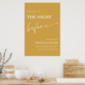 Senf die Nacht vor der Probe Begrüßungsunterschrif Poster (Küche)